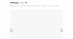 Desktop Screenshot of cutglassstudio.co.uk